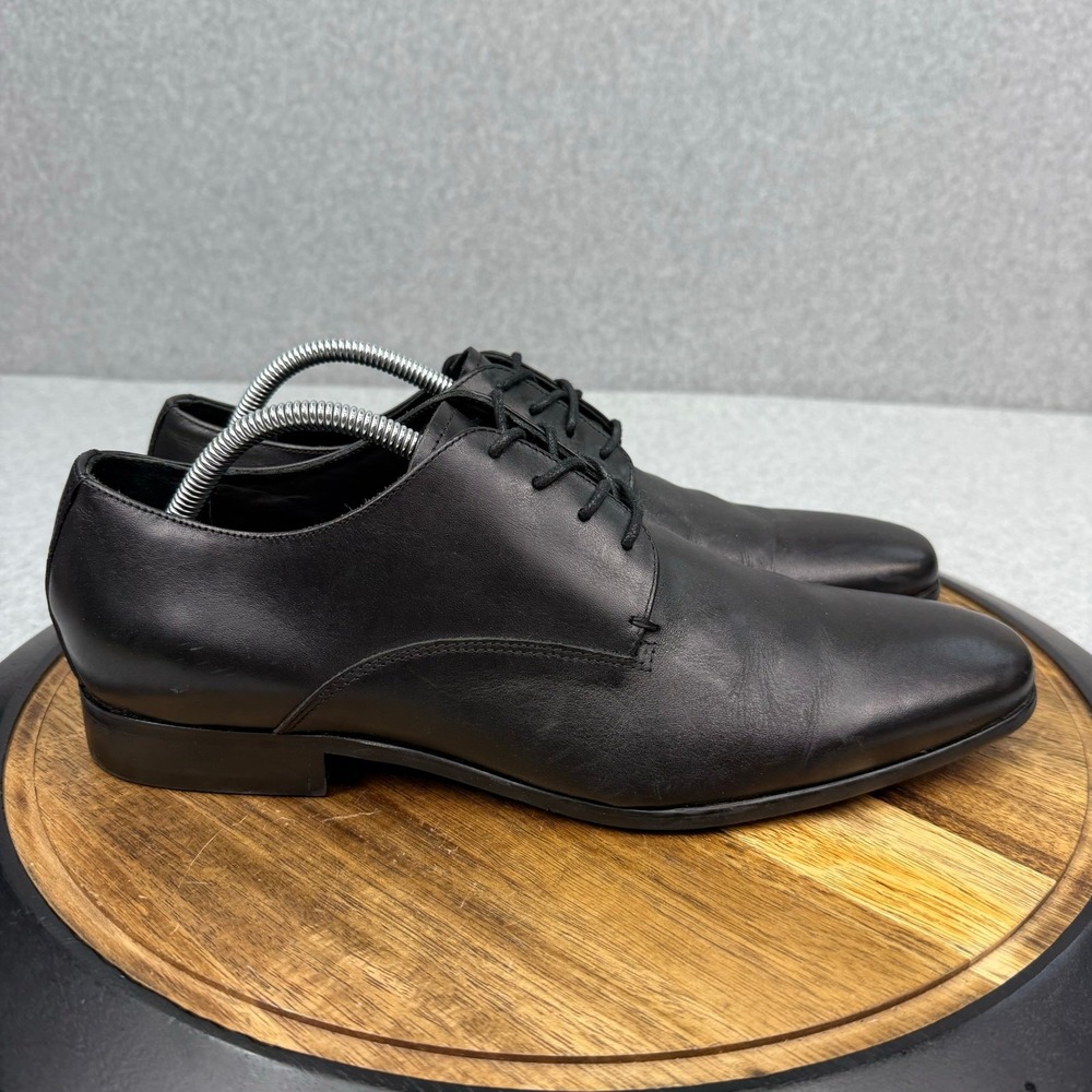 Gordon Rush Dress Shoes Men's 10.5 Black Leather Manning Oxford Derby